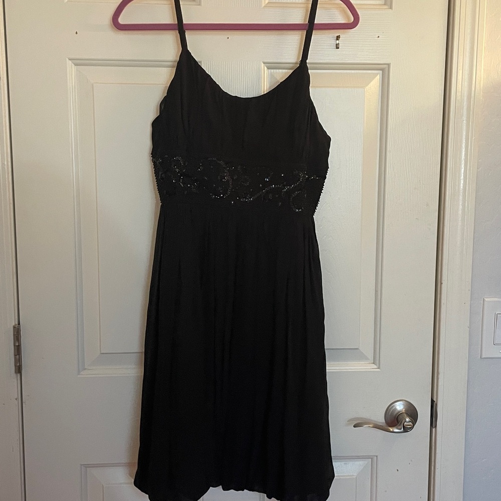 VTG MISS SELFRIDGE BEADED SILK DRESS